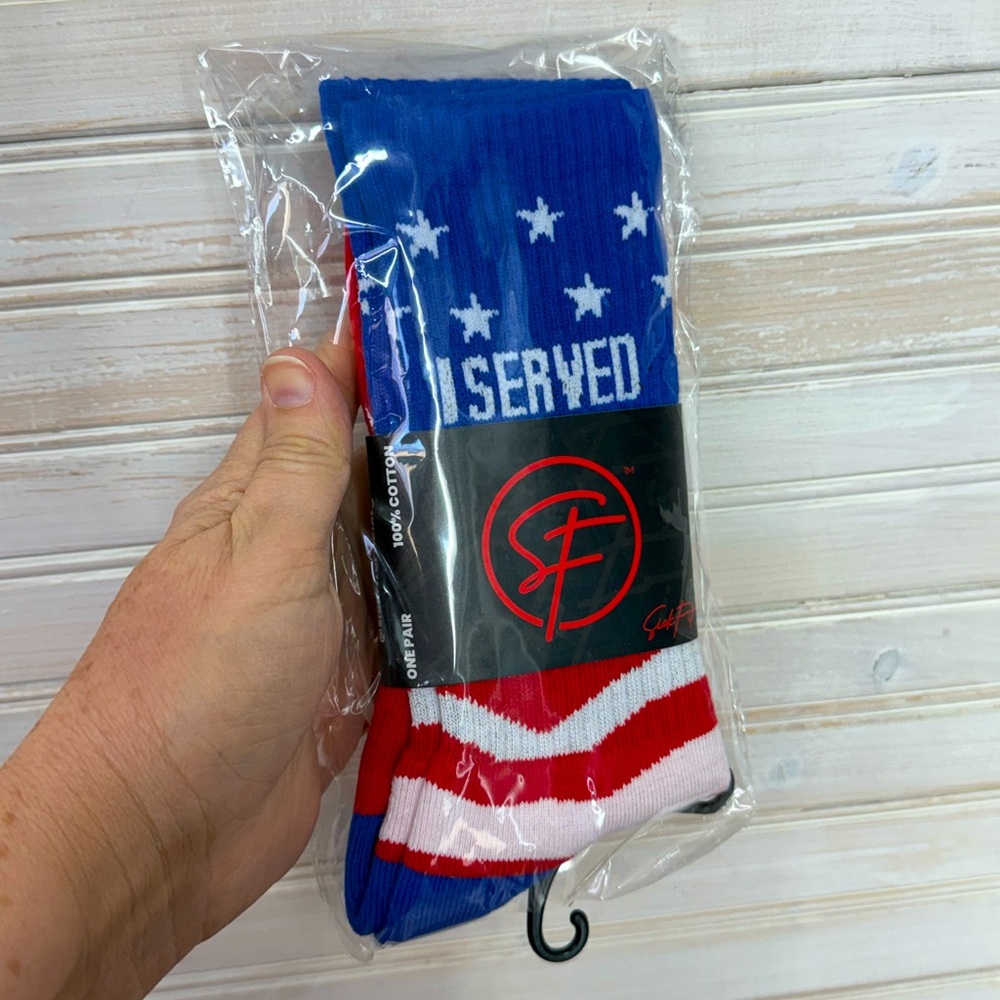 NEW SickFit 100% Cotton Stars & Stripes Military Service